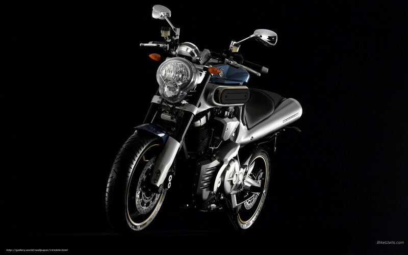 Silver and Blue Motorcycle — Black