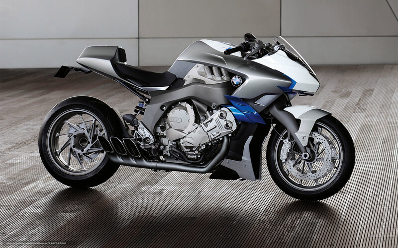 Silver and Blue Motorcycle — Modern