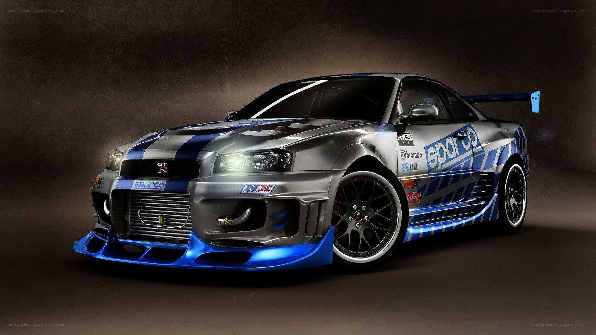silver and blue race car