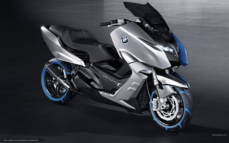 Silver and Blue Scooter — Dramatic