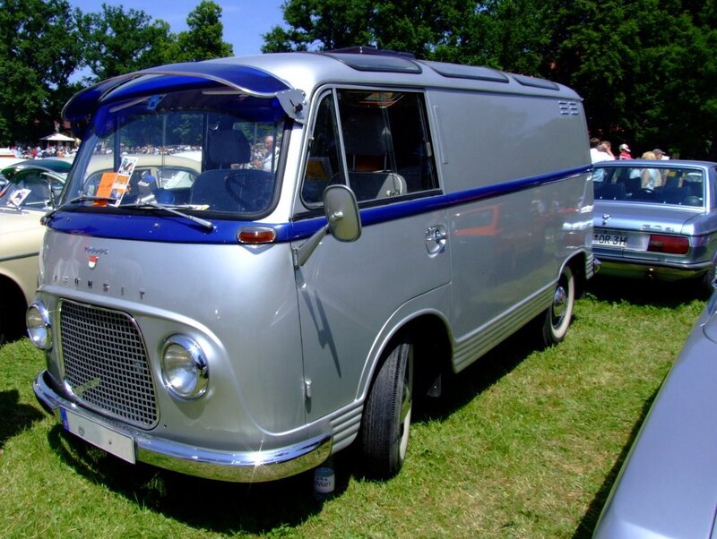 Silver and Blue Van