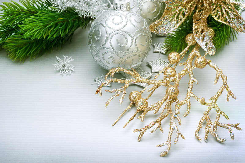 Silver and Gold Ornaments