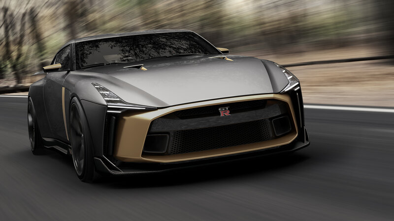 Silver and Gold Sports Car — Gray
