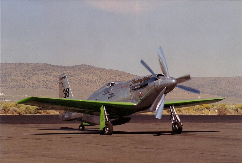 Silver and Green Airplane