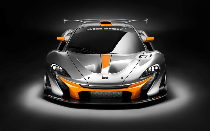Silver and Orange Race Car — Dramatic