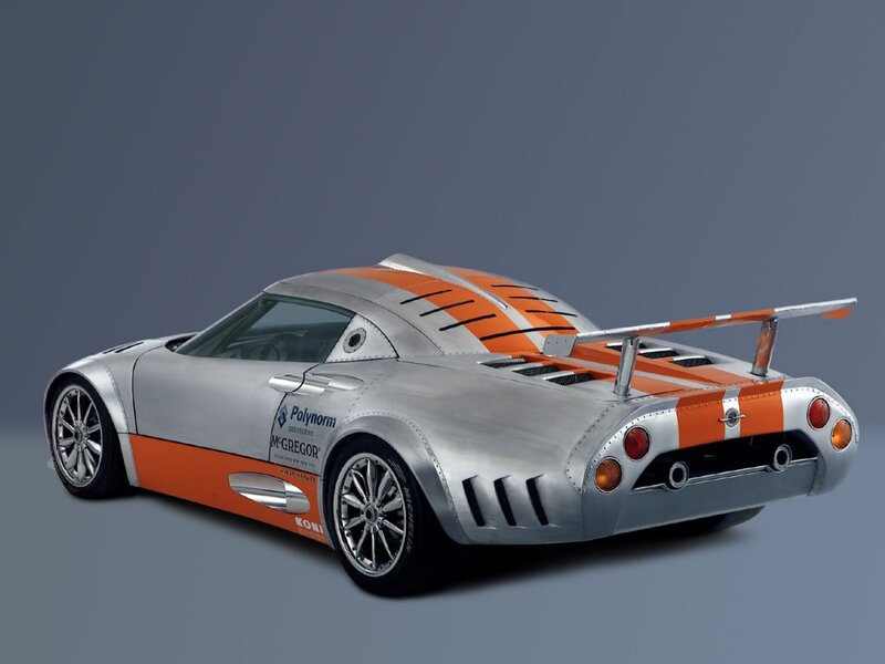 Silver and Orange Race Car — Dynamic