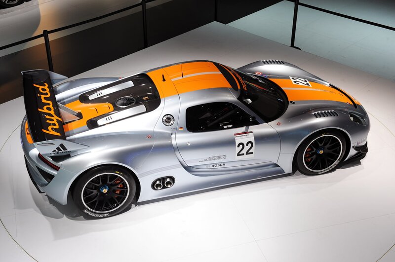 Silver and Orange Race Car — Showroom