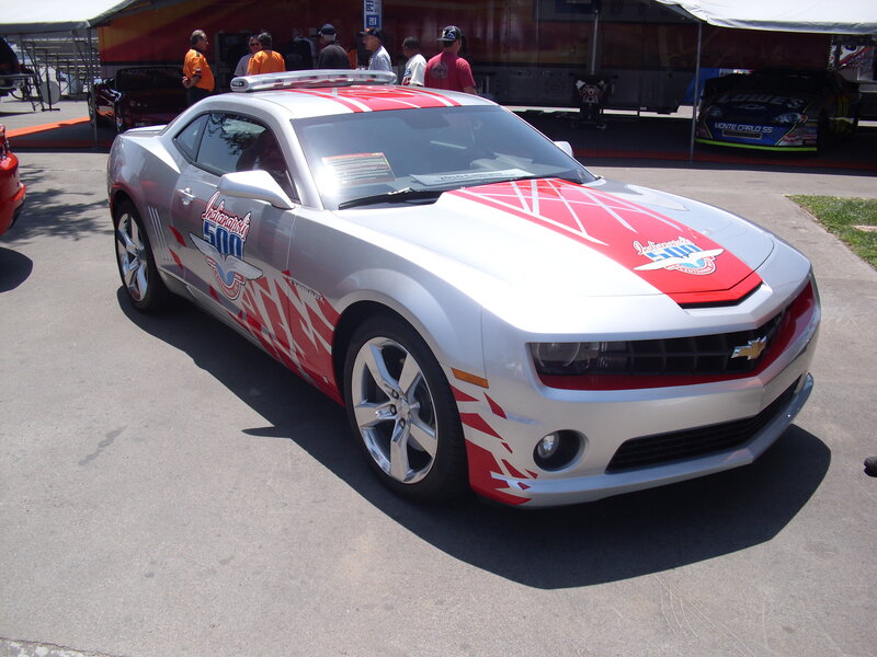 Silver and Red Camaro