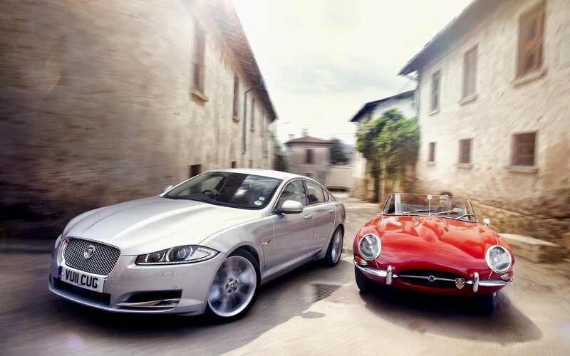 Silver and Red Cars