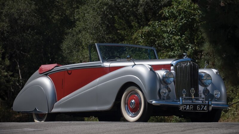 Silver and Red Convertible