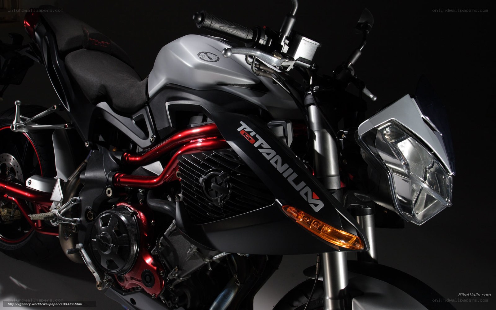 Silver and red motorcycle
