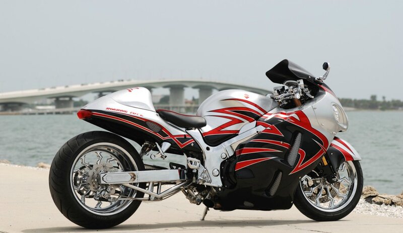 Silver and Red Motorcycle — Calm