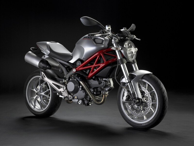 Silver and Red Motorcycle — Dramatic, Photograph, Exhaust Pipe, Headlight