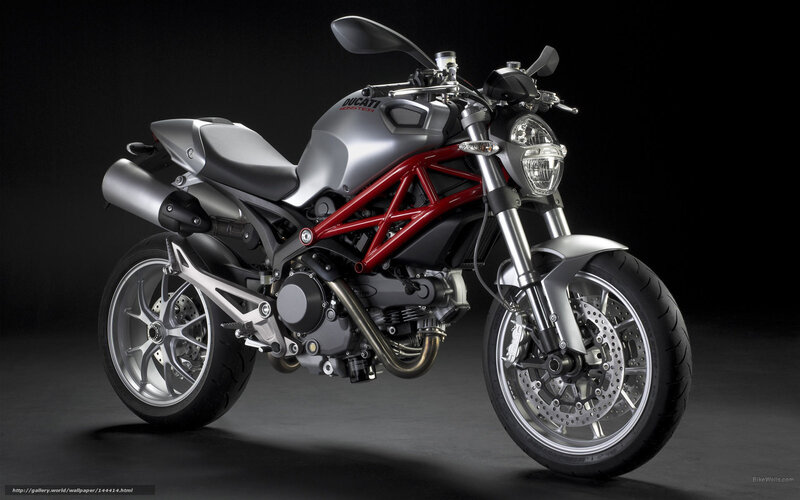 Silver and Red Motorcycle — Dramatic