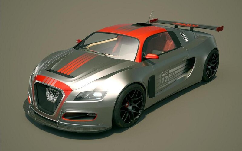 Silver and Red Race Car — Neutral