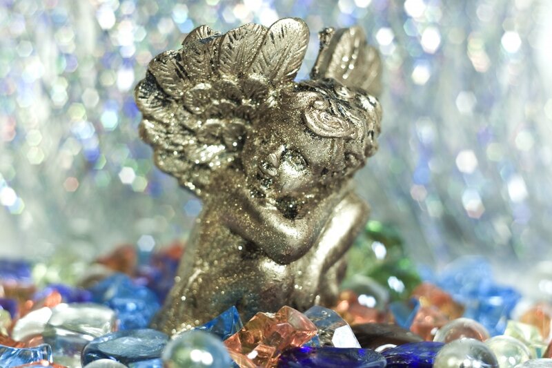 Silver Angel Figurine
