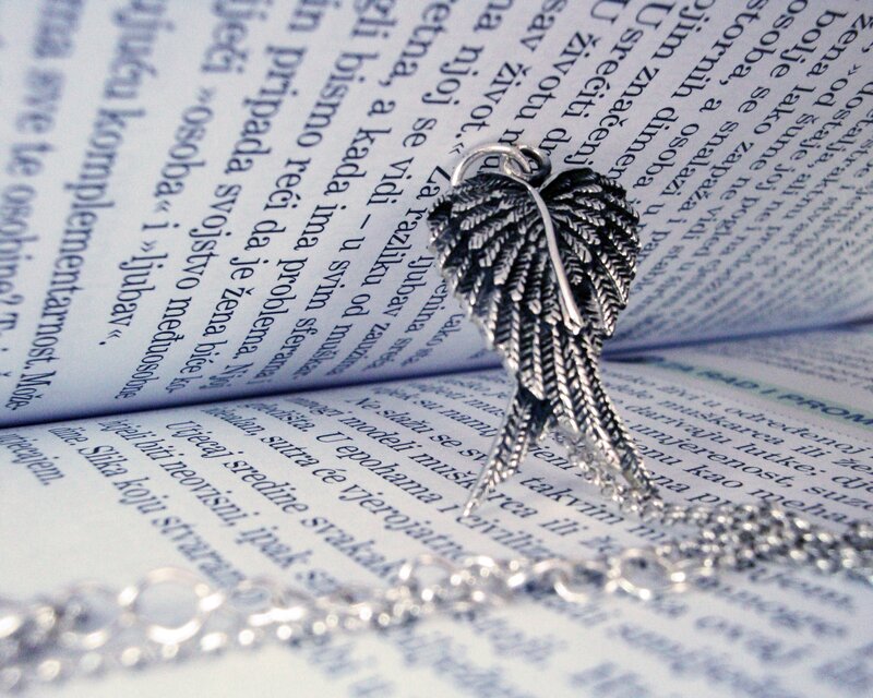 Silver Angel Wing Pendant