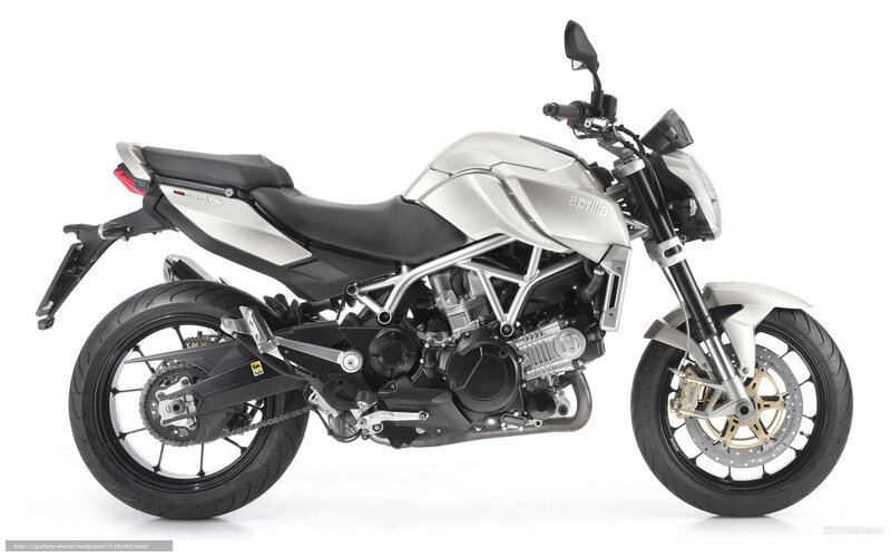 Silver Aprilia Motorcycle — Neutral
