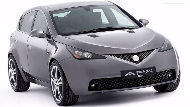 silver APX concept car
