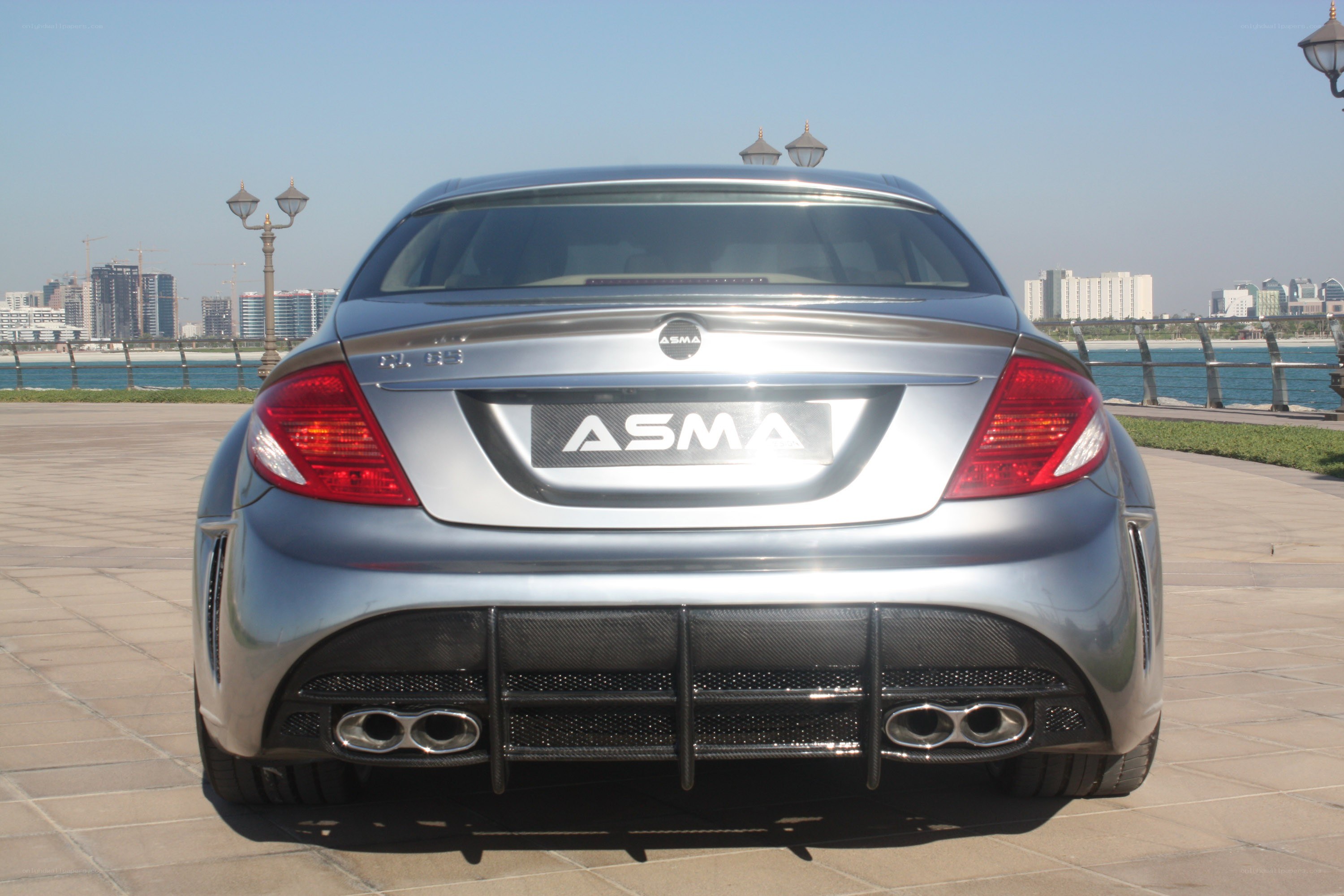 silver asma car rear view