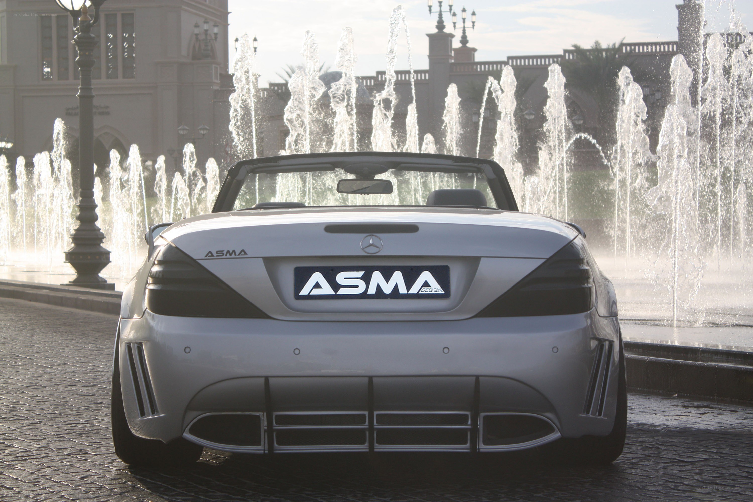 Silver Asma convertible car