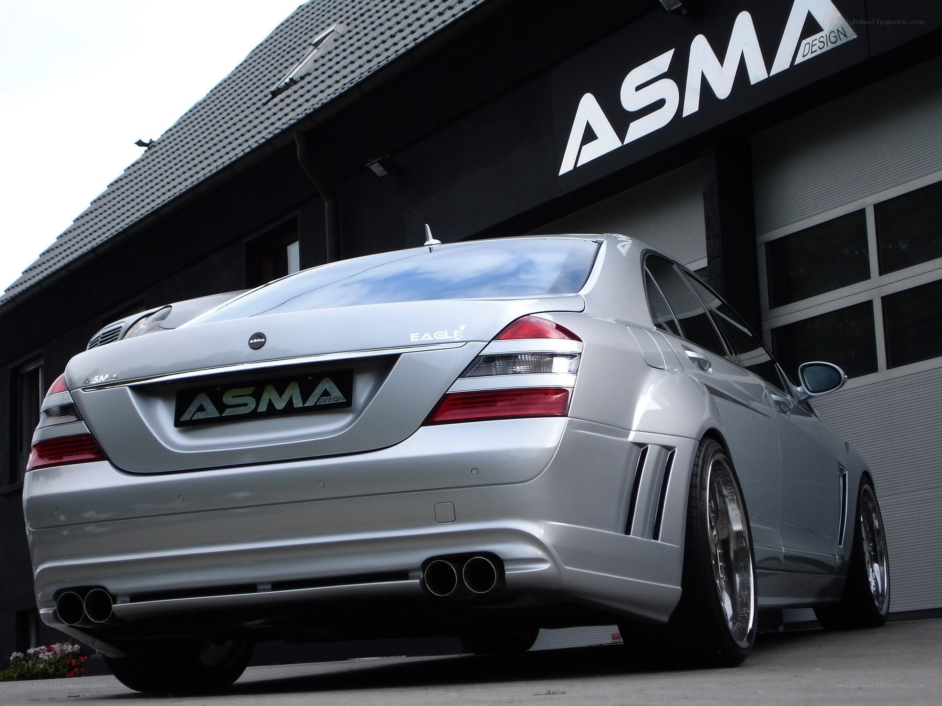 Silver ASMA-tuned Mercedes-Benz