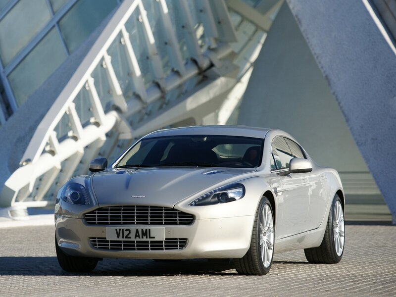 Silver Aston Martin Car — Dramatic, Afternoon