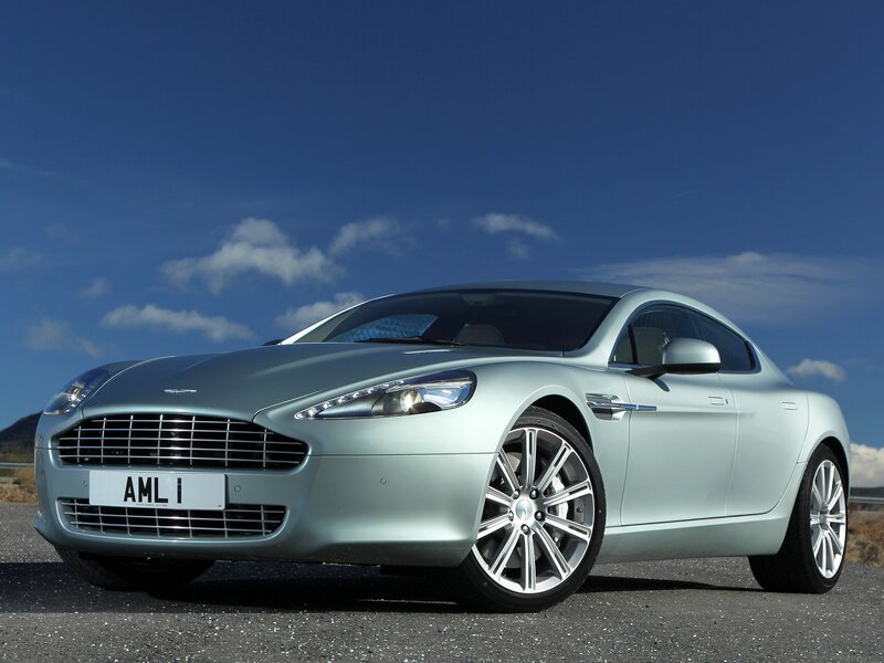 Silver Aston Martin Car — Dramatic
