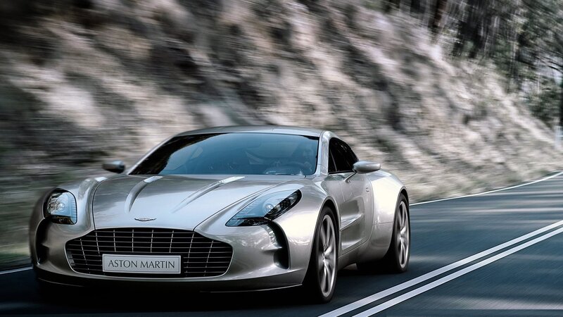 Silver Aston Martin Car — Dynamic, 3d Render