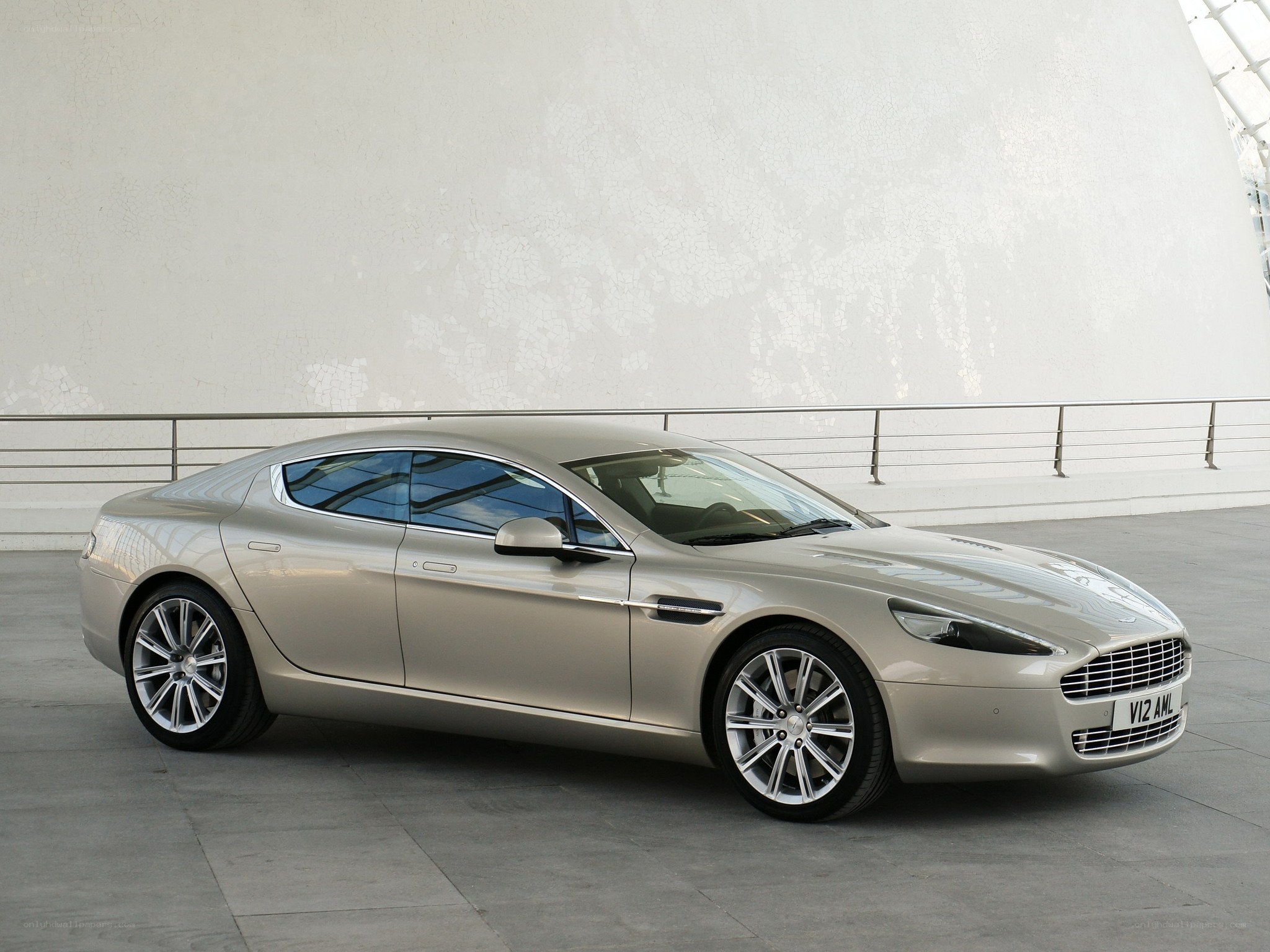 silver aston martin car