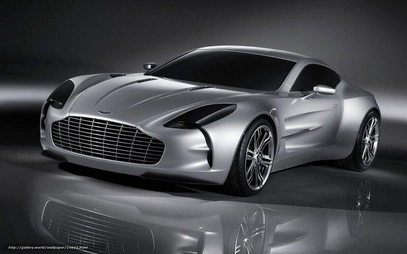 Silver Aston Martin concept car