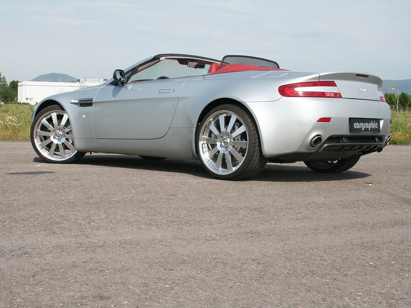 silver aston martin convertible
