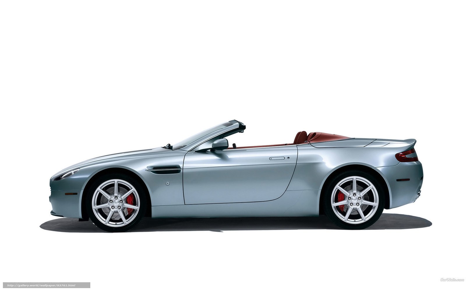 silver aston martin convertible