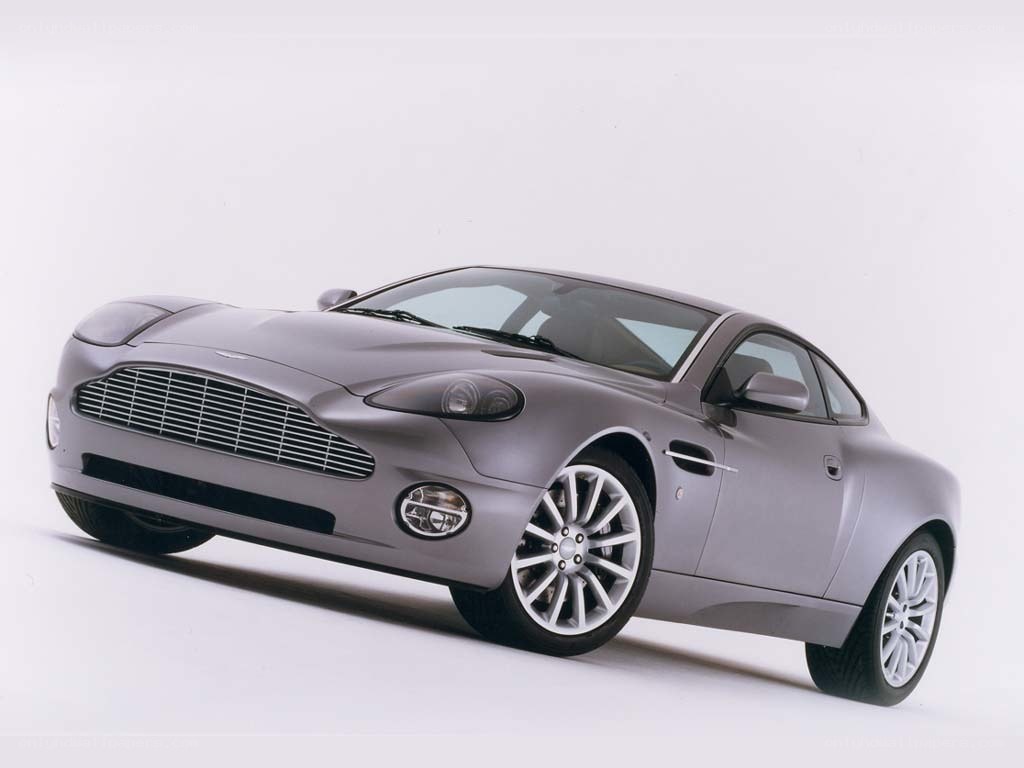 silver aston martin coupe