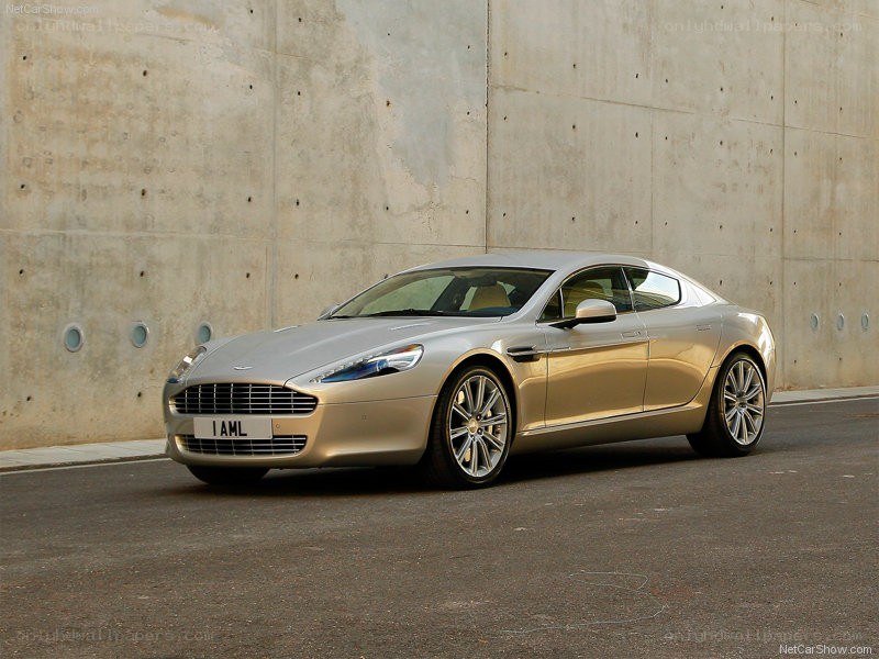 silver aston martin coupe