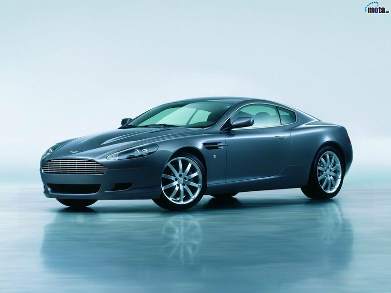 silver aston martin coupe