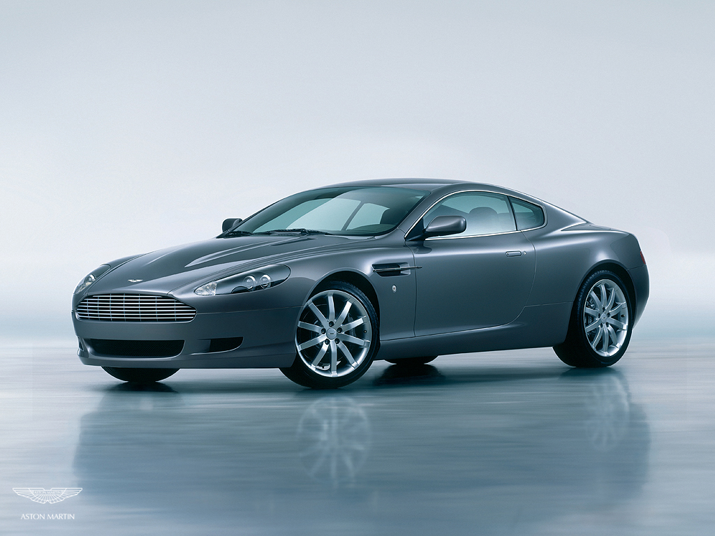 Silver Aston Martin DB9