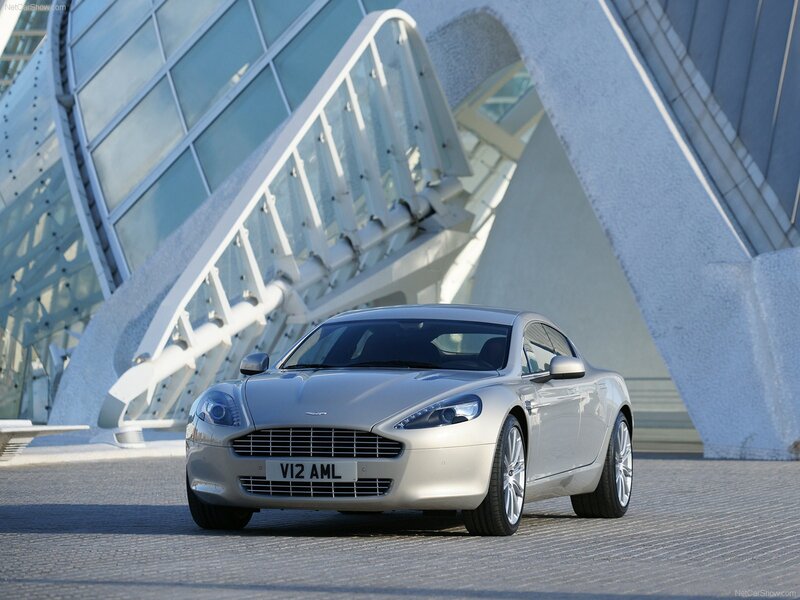 Silver Aston Martin DB9