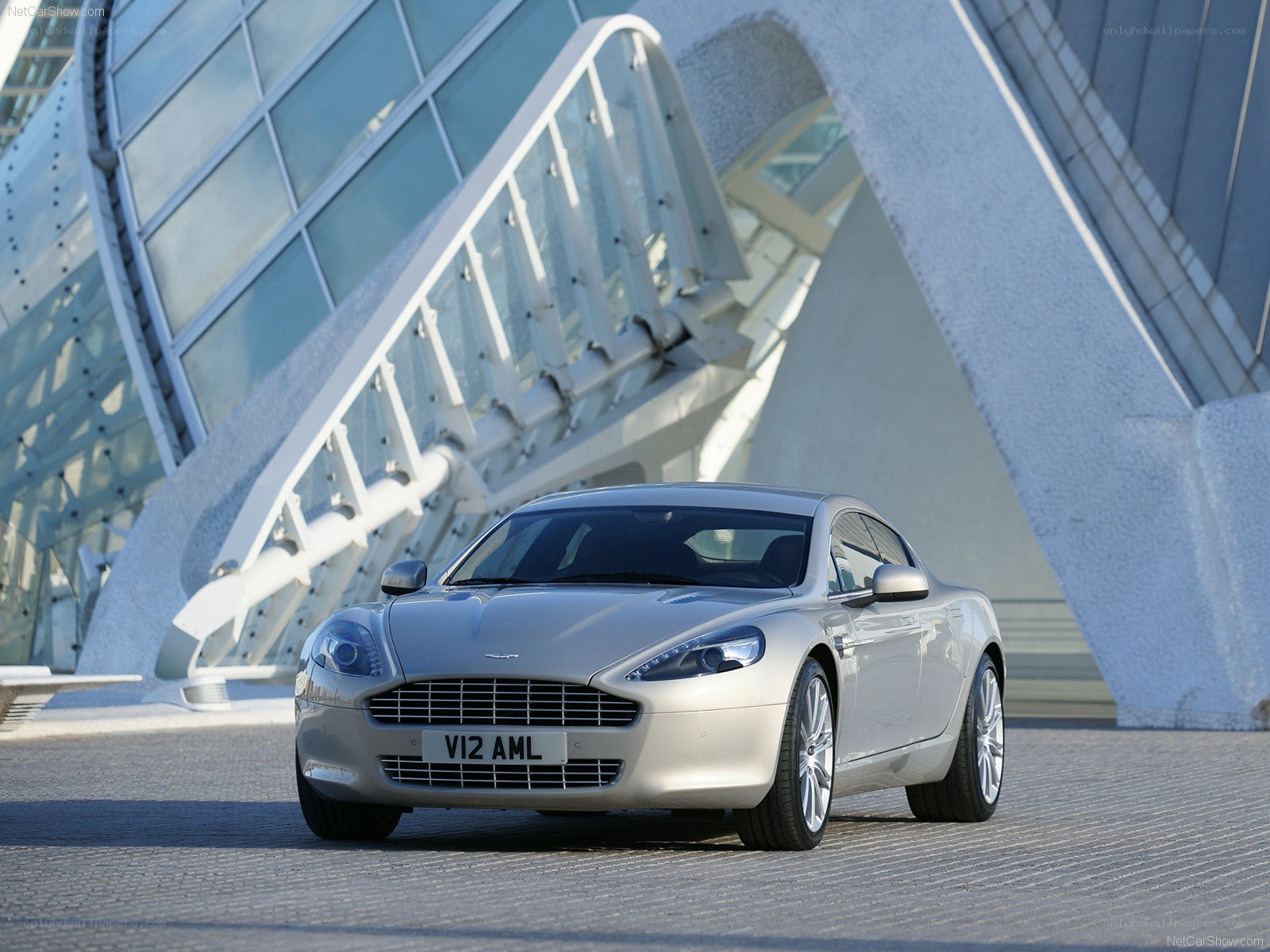Silver Aston Martin DB9