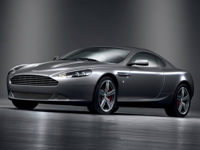 Silver Aston Martin DB9