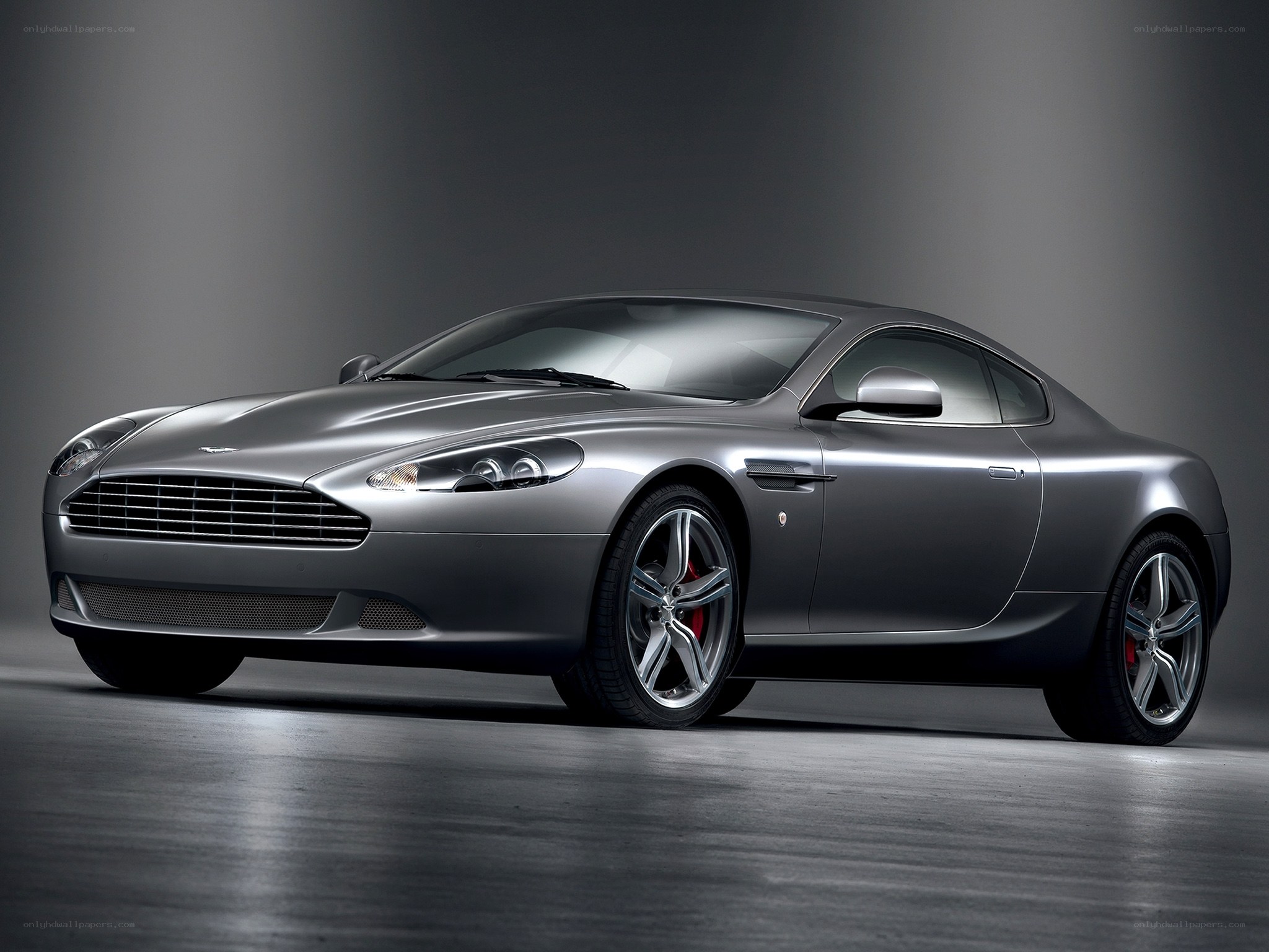 Silver Aston Martin DB9