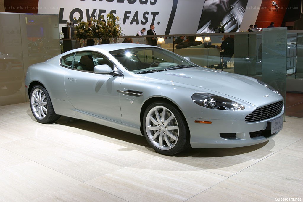 Silver Aston Martin DB9 Coupe