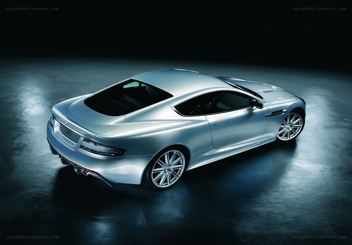 Silver Aston Martin DBS