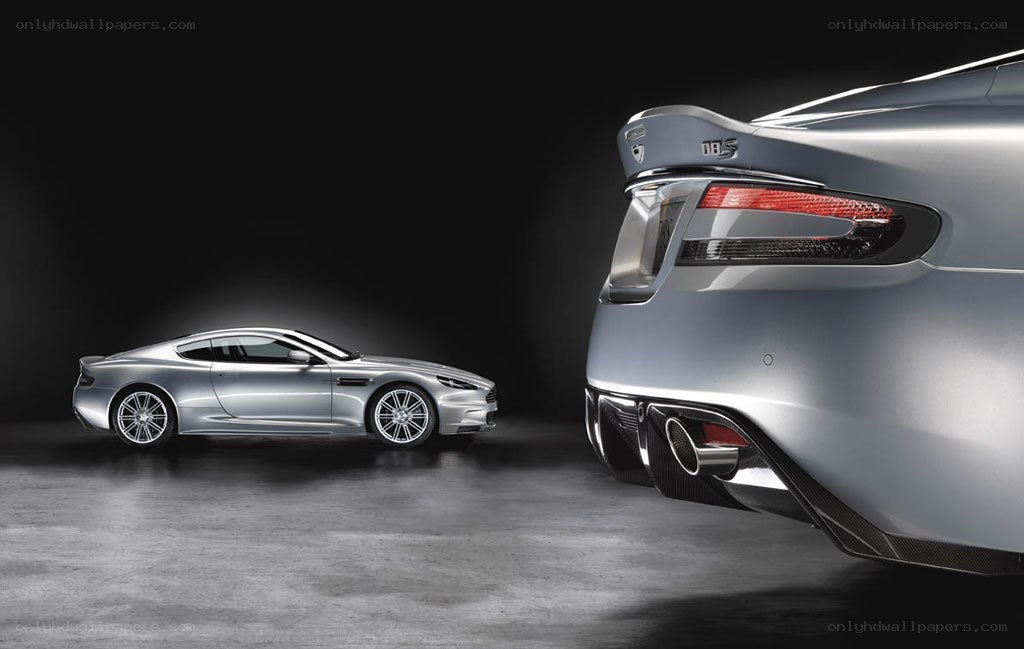 Silver Aston Martin DBS