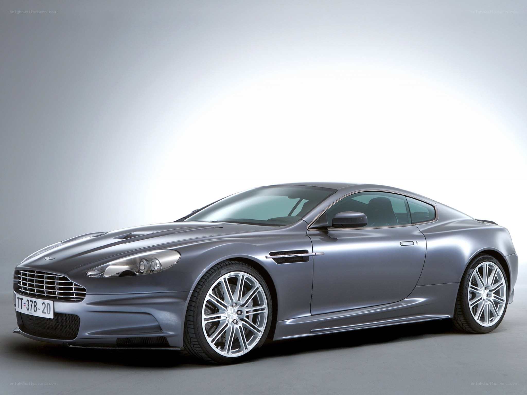 Silver Aston Martin DBS