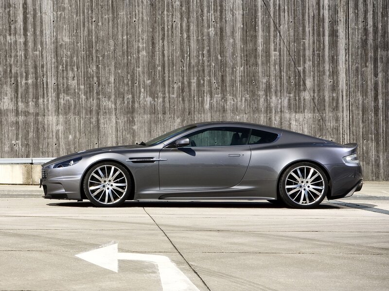 Silver Aston Martin DBS
