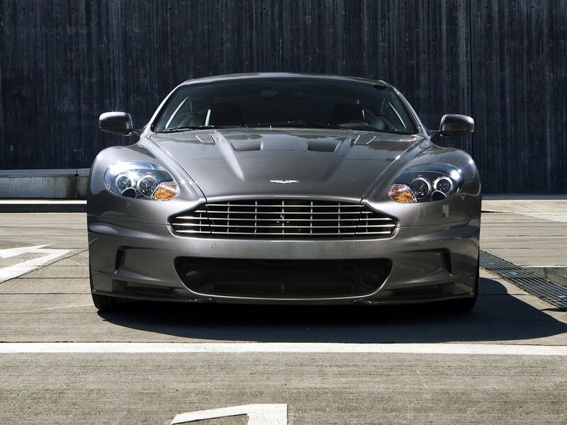 Silver Aston Martin DBS