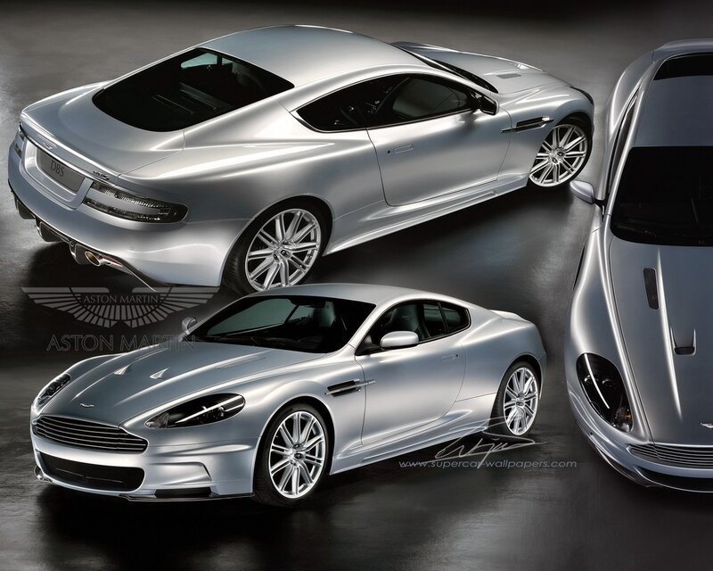 Silver Aston Martin Dbs — Dramatic