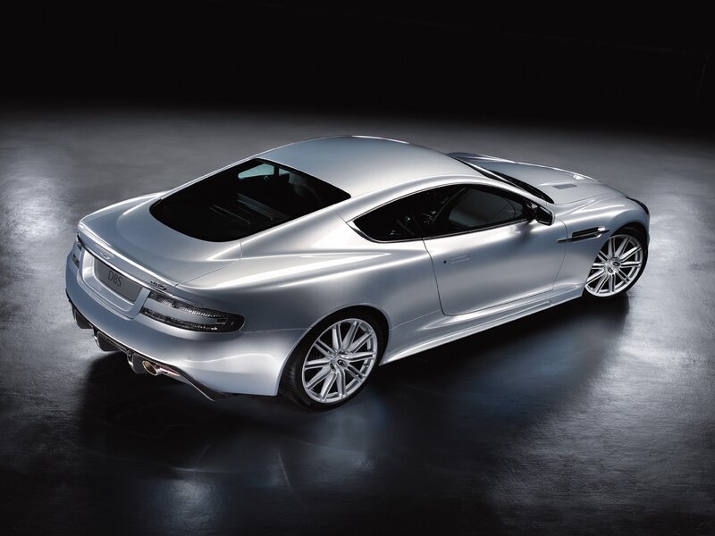 Silver Aston Martin DBS