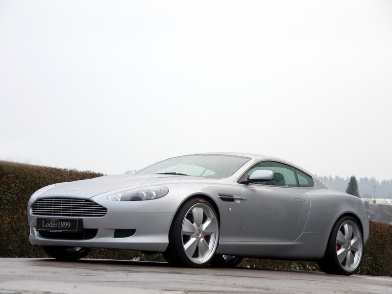 Silver Aston Martin — Overcast